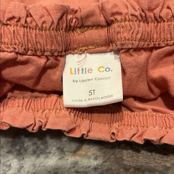 Ruffled Coral Kids Shorts - Picture 2 of 2